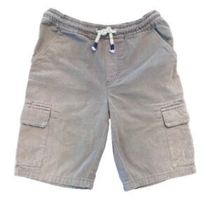 Mini Boden, Boys Grey Neutral Shorts, Pull-On Cargo, Drawstring Waist, Size 9Y